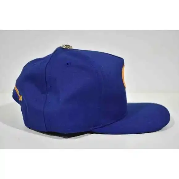 Chrome Hearts CH Logo Trucker Blue Orange Baseball Cap Snapback Adjustable Hat